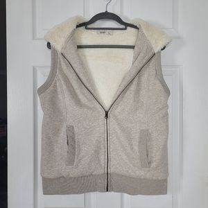 Fluffy Vest with Hood
